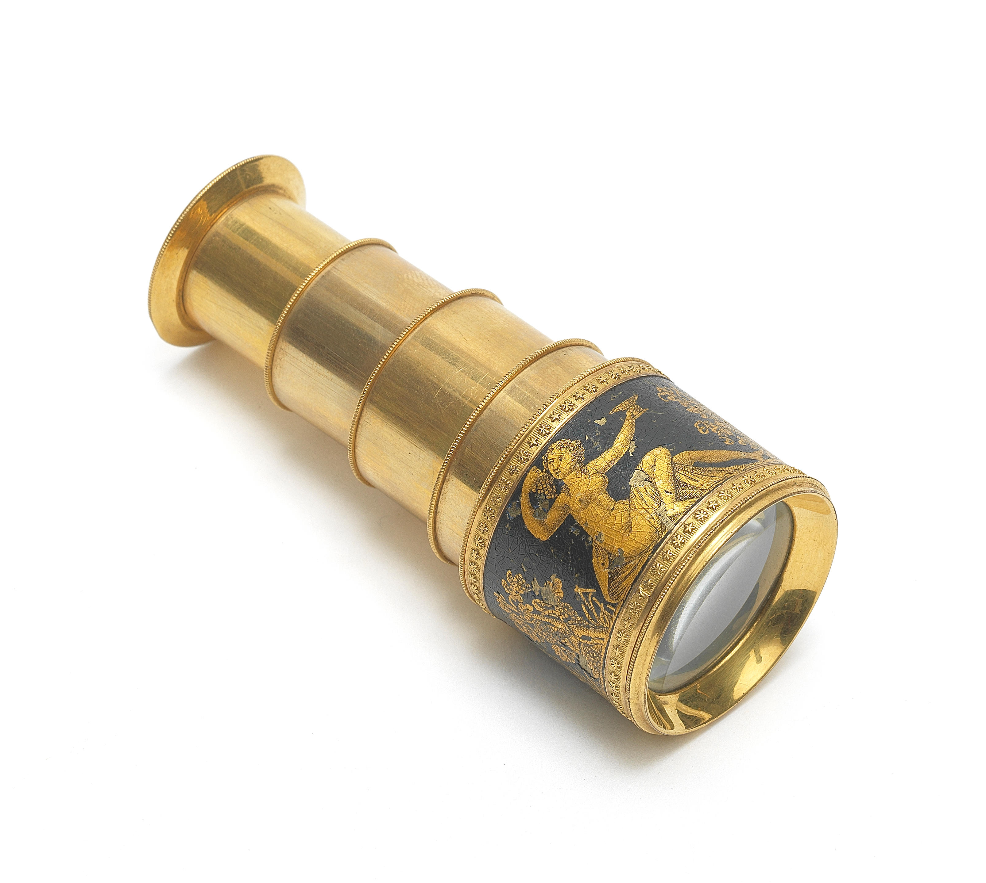 bonhams-a-four-draw-gilt-brass-and-lacquer-spy-glass-french-first