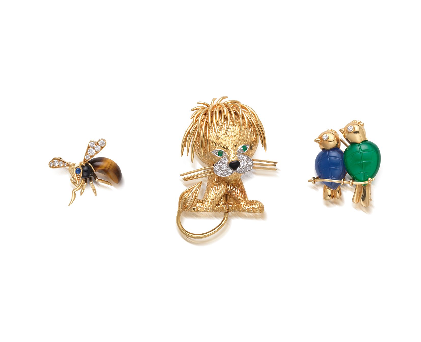 Bonhams A group of gemset brooches by Van Cleef and Arpels Cartier