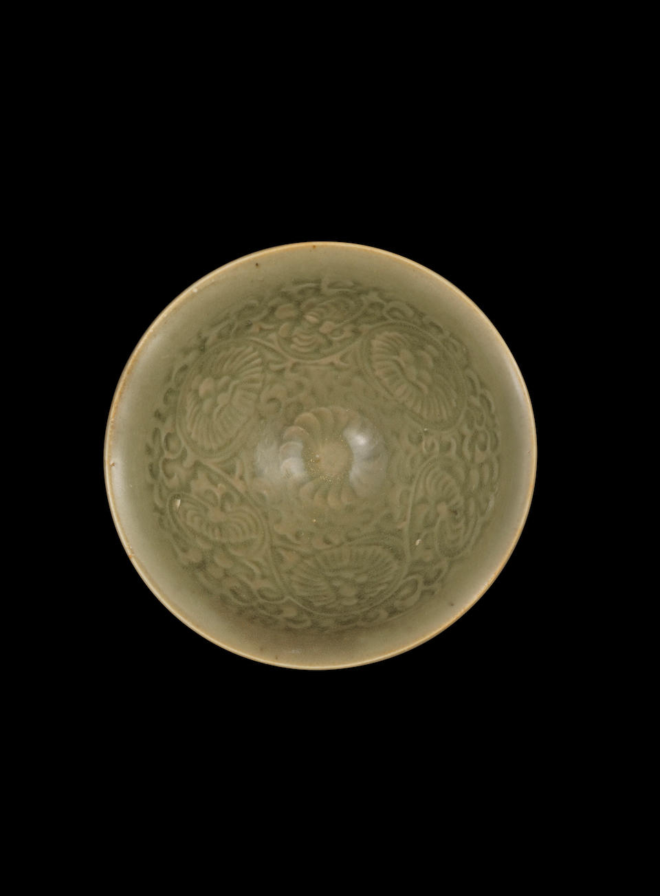 A small Yaozhou celadon carved 'chrysanthemum' bowl Song Dynasty