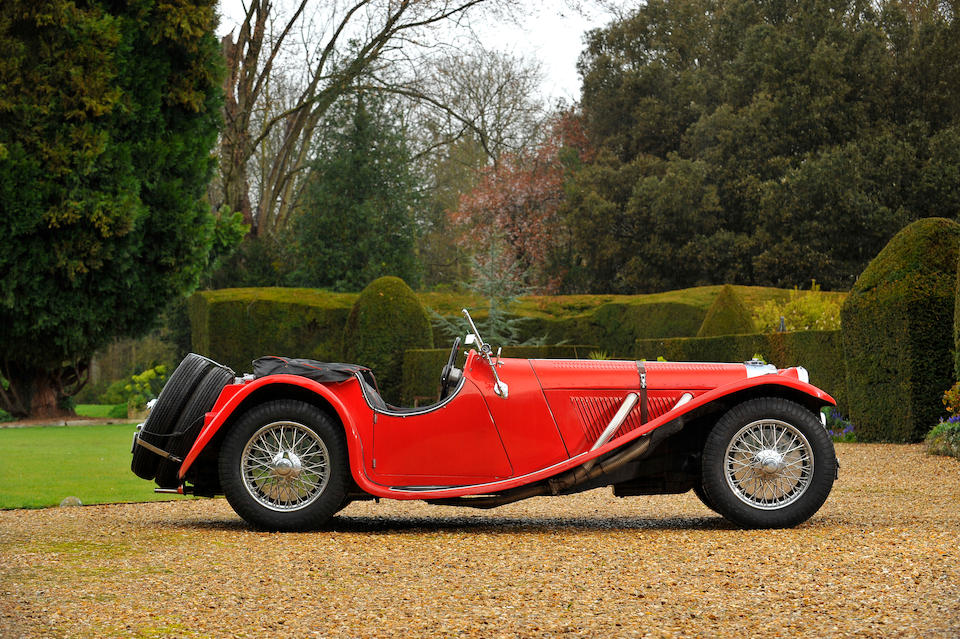 Bonhams : The ex-Norman Wisdom,1937 Jaguar 2½-Litre Roadster Chassis no ...