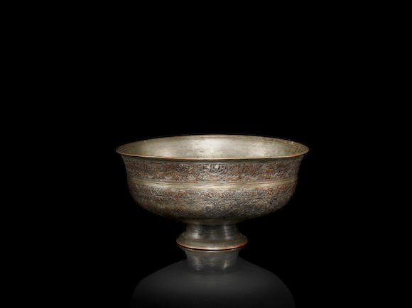 Bonhams A Safavid Tinned Copper Bowl Persia 17th Century