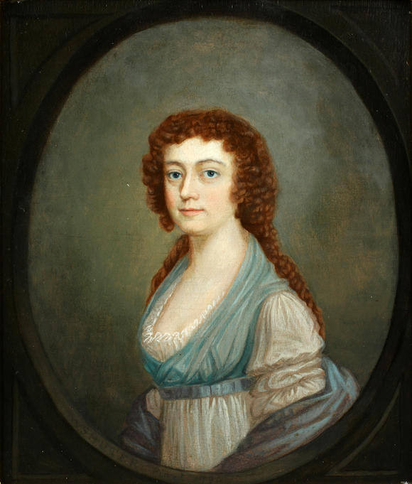 Bonhams : William Shuter (British) Portrait of a lady, half length ...