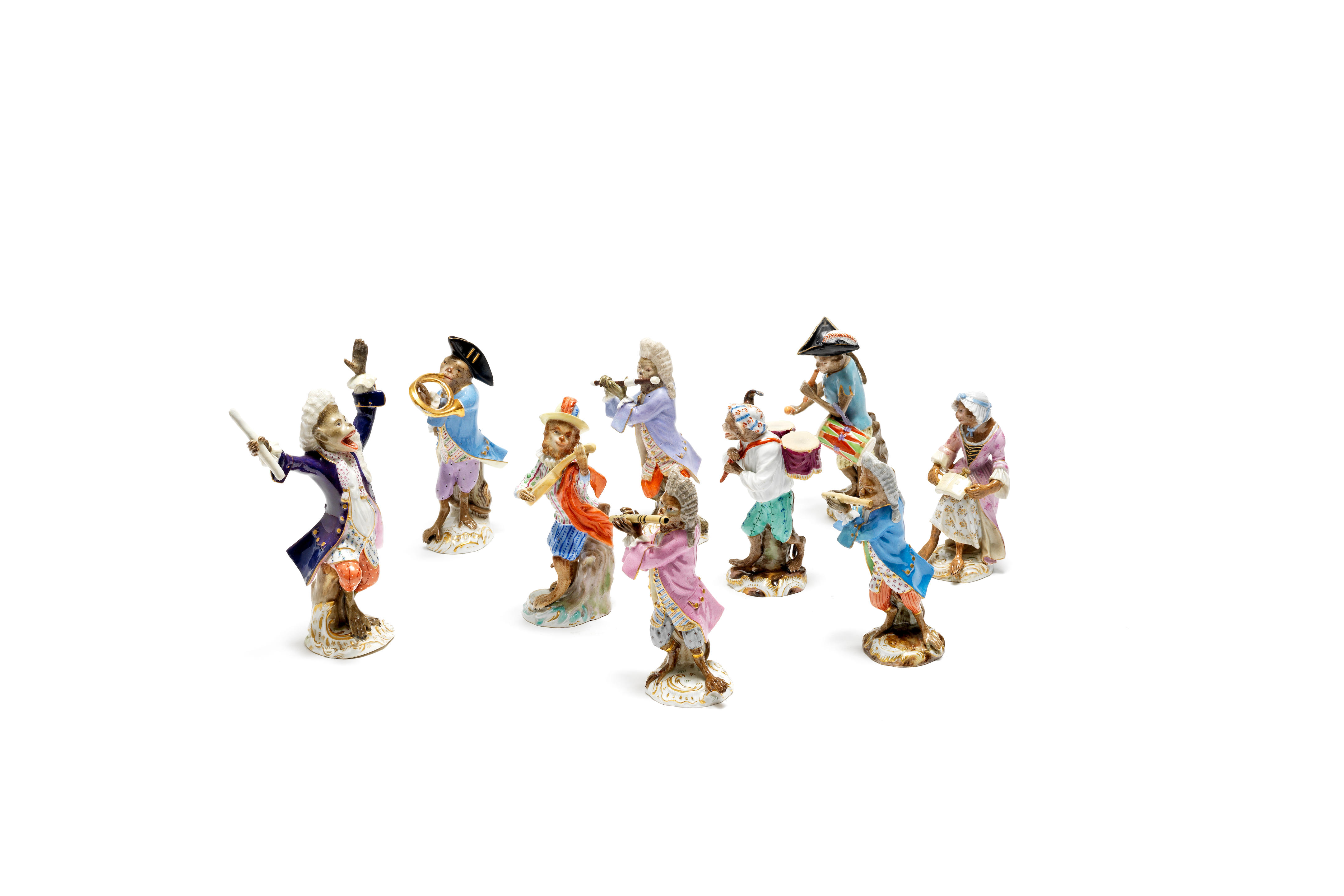 bonhams-a-group-of-nine-meissen-monkey-band-figures-mid-19th-century