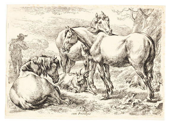 Bonhams : Various Artists Group of Old Master Etchings Two by Nicholas ...