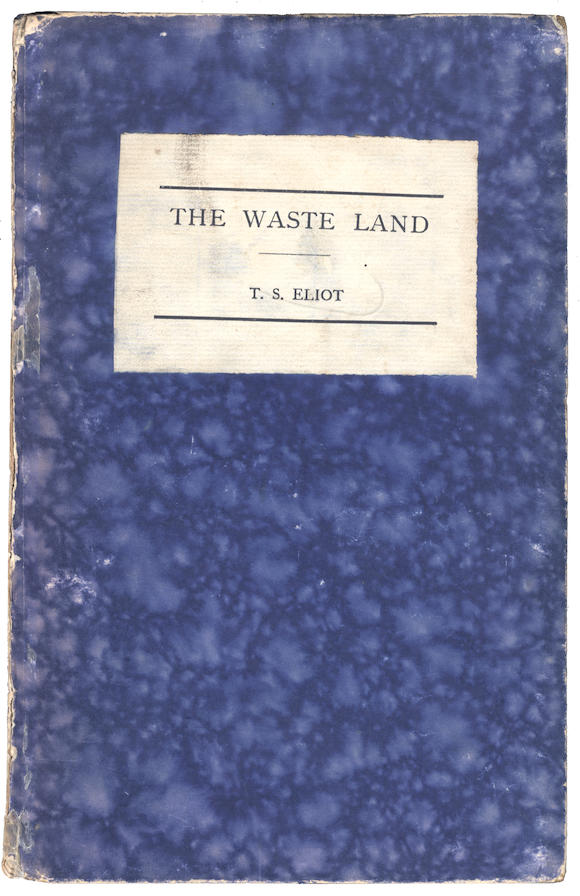 Bonhams : ELIOT (T.S.) The Waste Land, FIRST ENGLISH EDITION, Richmond ...