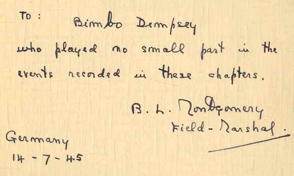 Bonhams MONTGOMERY BERNARD LAW Twenty First Army Group Printing Of bonhams-montgomery-bernard-law-twenty-first-army-group-printing-of