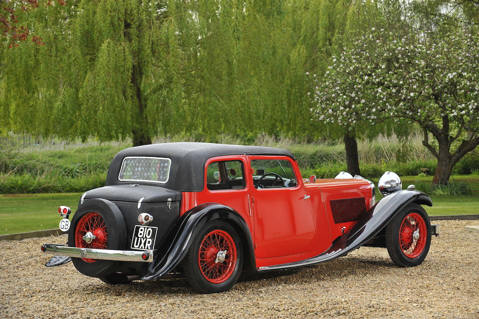 Bonhams : 1935 SS1 3 1/2-Litre Saloon Chassis no. 248824 Engine no. Z2460