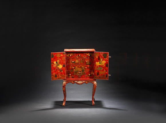 Bonhams A Qajar Lacquered Cabinet Depicting Scenes From The Shahnama Persia 19th 20th Century 2