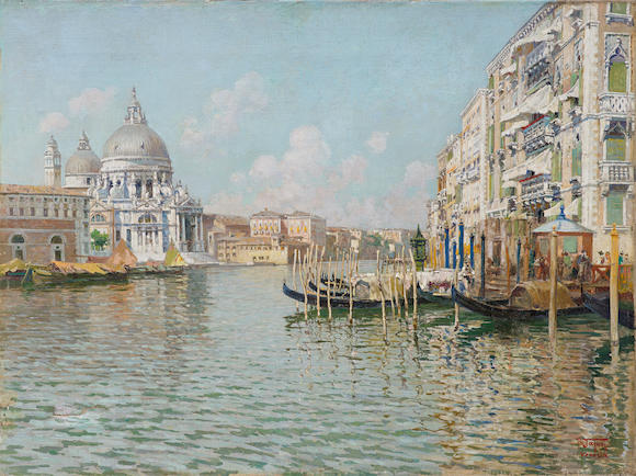 Bonhams : Raffaele Tafuri (Italian, 1857-1929) The Grand Canal, Venice