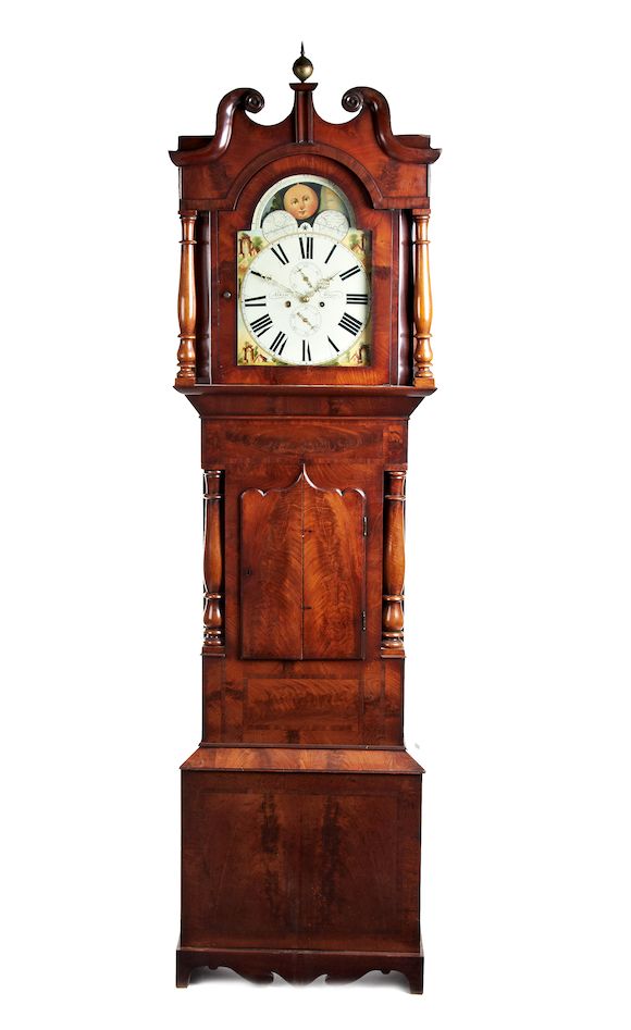 Bonhams An early Victorian mahogany longcase clock Alker, Wigan