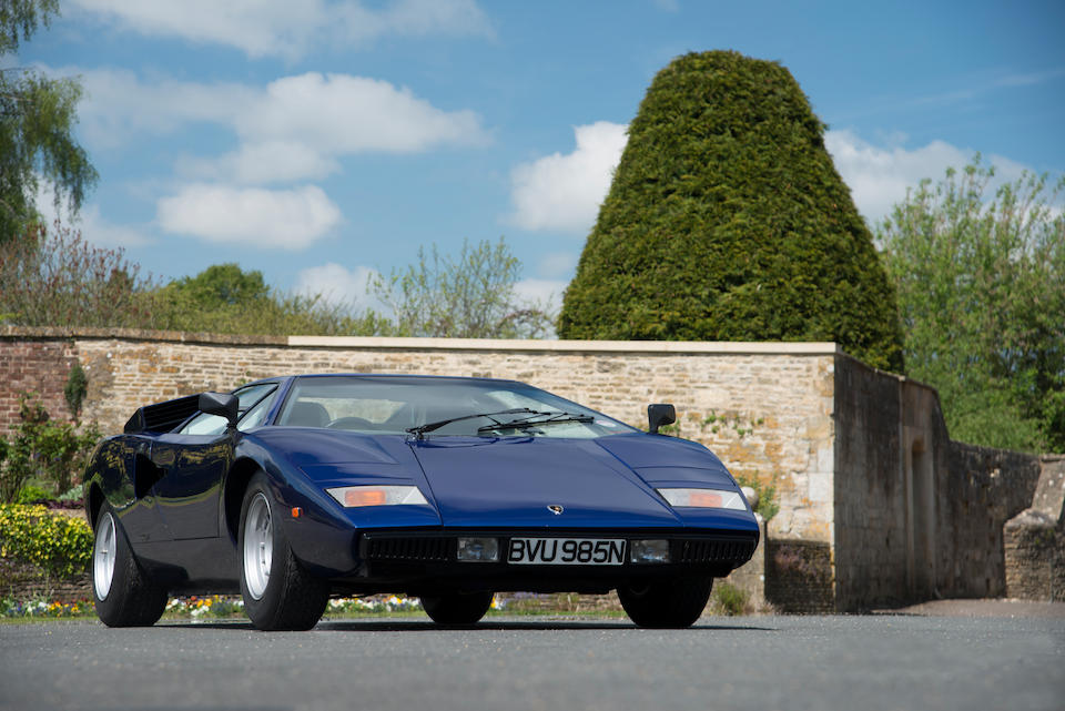 Bonhams : 12,500KMs from new,1975 Lamborghini Countach LP400 Periscopio Coupé Chassis no 