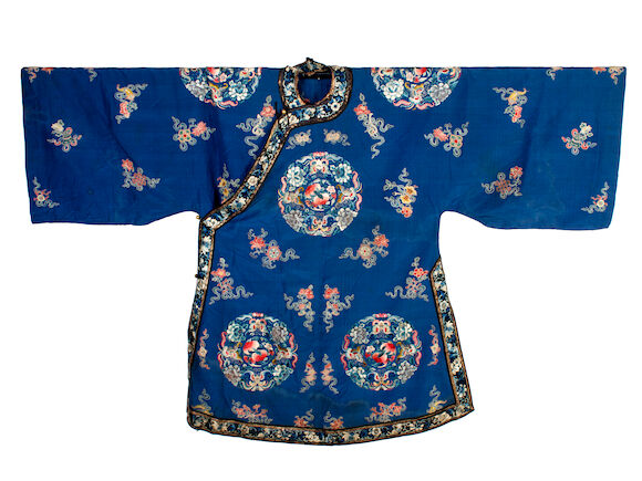 Bonhams : A Chinese embroidered robe, 19th century