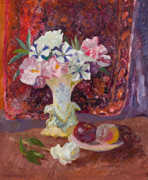 Bonhams : Mary Armour RSA RSW (British, 1902-2000) Still life with ...