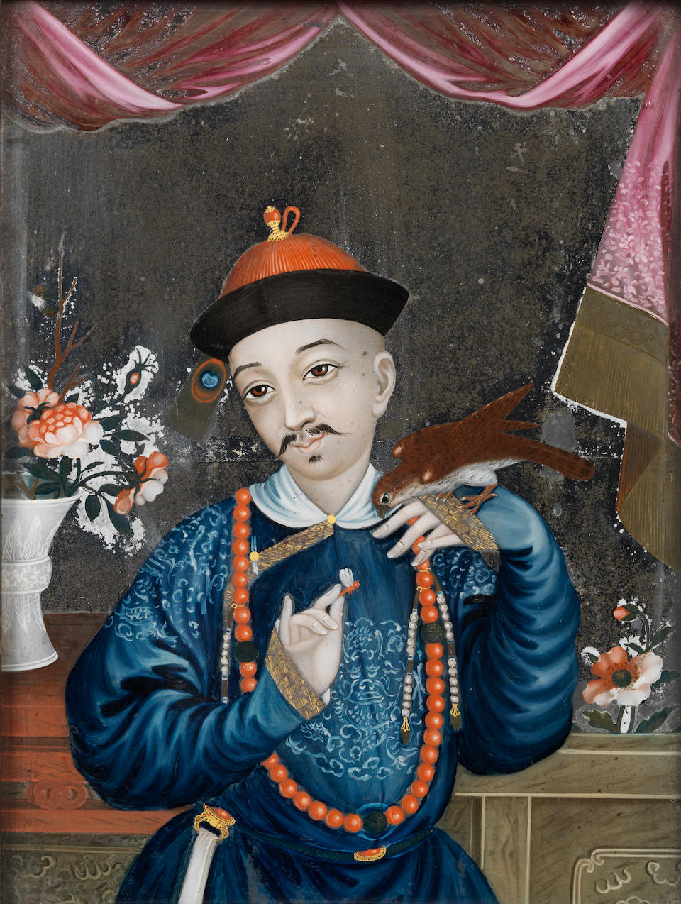 Bonhams Chinese School 18th Century Manchu Courtier And His Consort