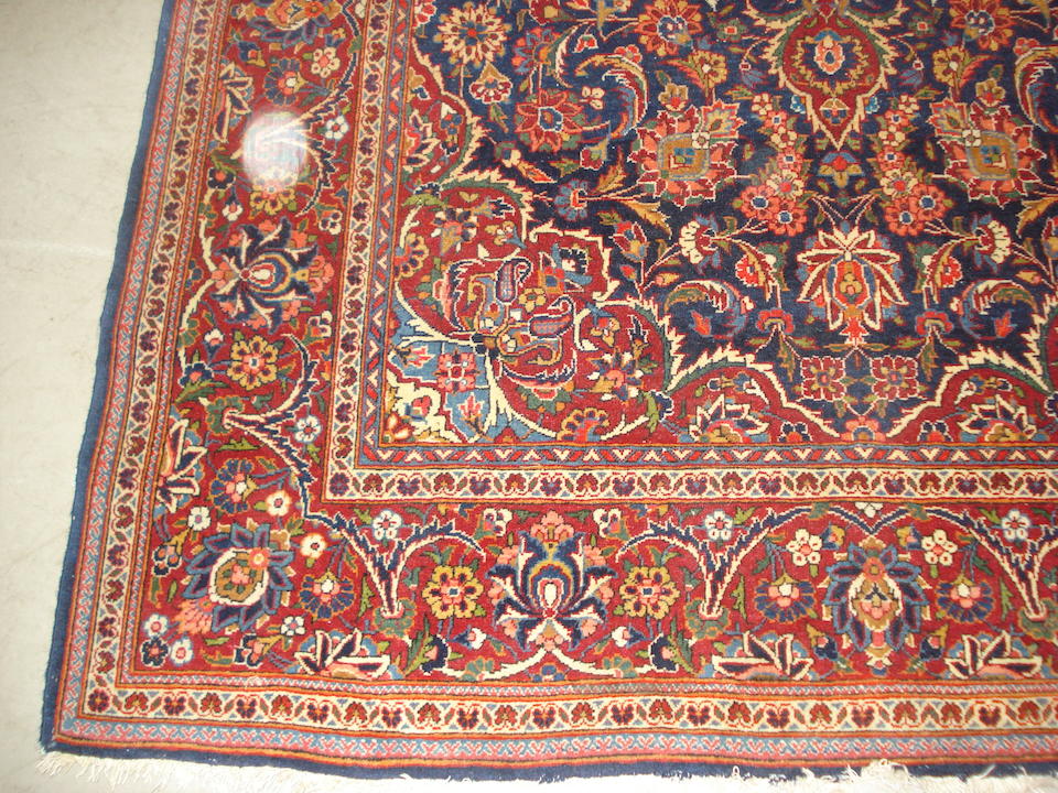 Bonhams A Kashan Rug Central Persia 206cm X 135cm