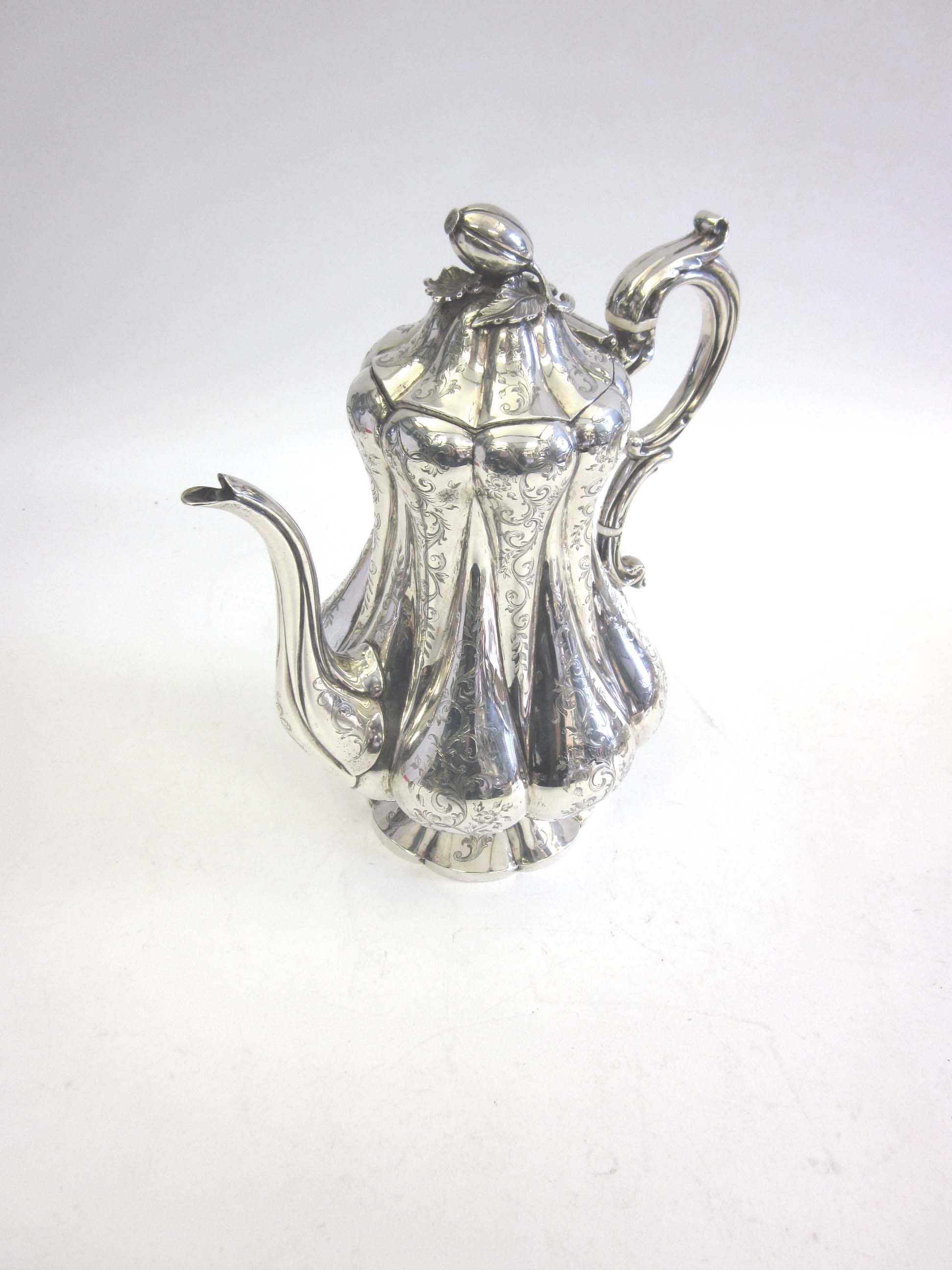 Bonhams A Victorian silver coffee pot by Joseph & Joseph Jr Angell