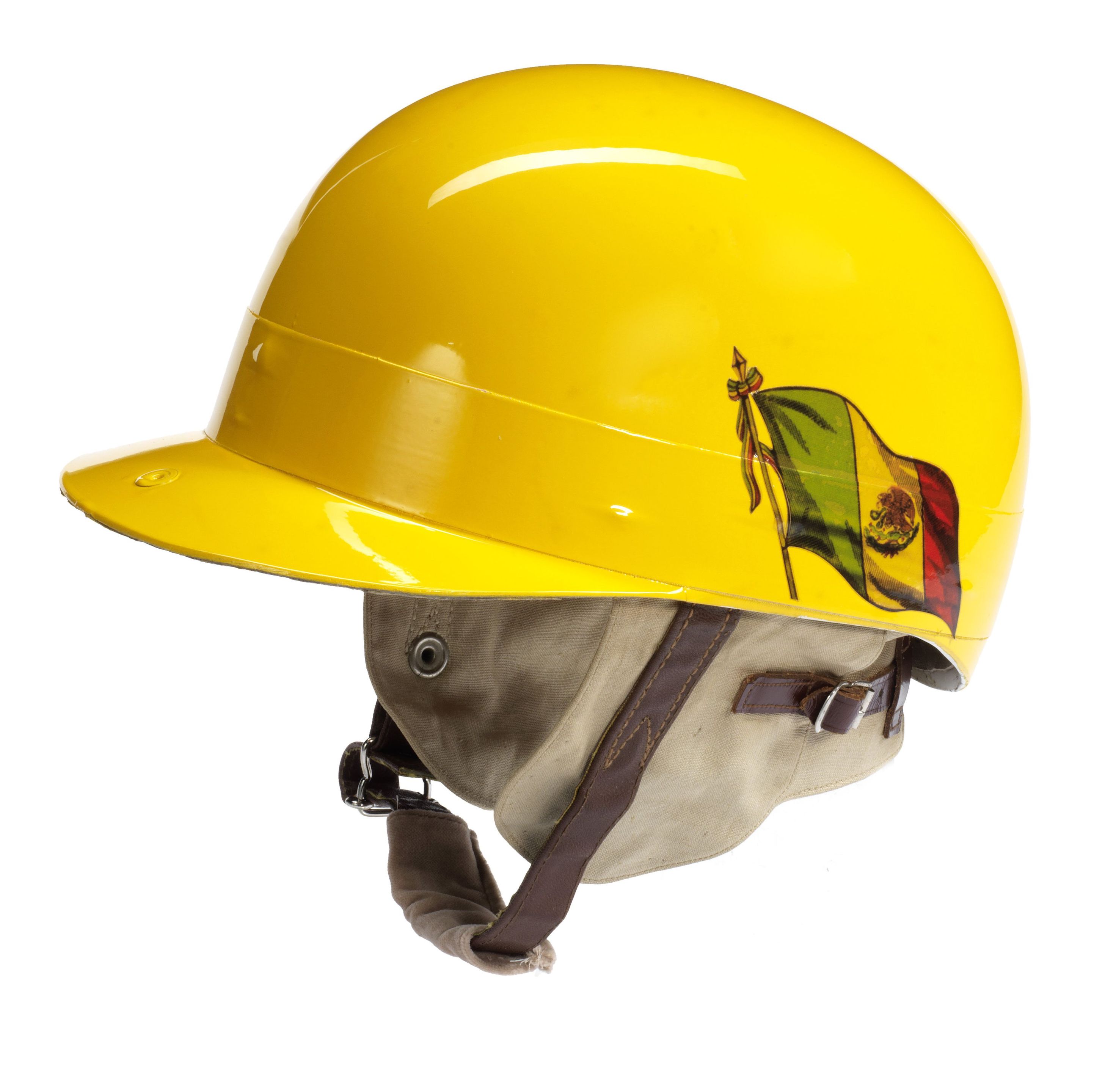 Bonhams Cars A Herbert Johnson helmet decorated in the colours of