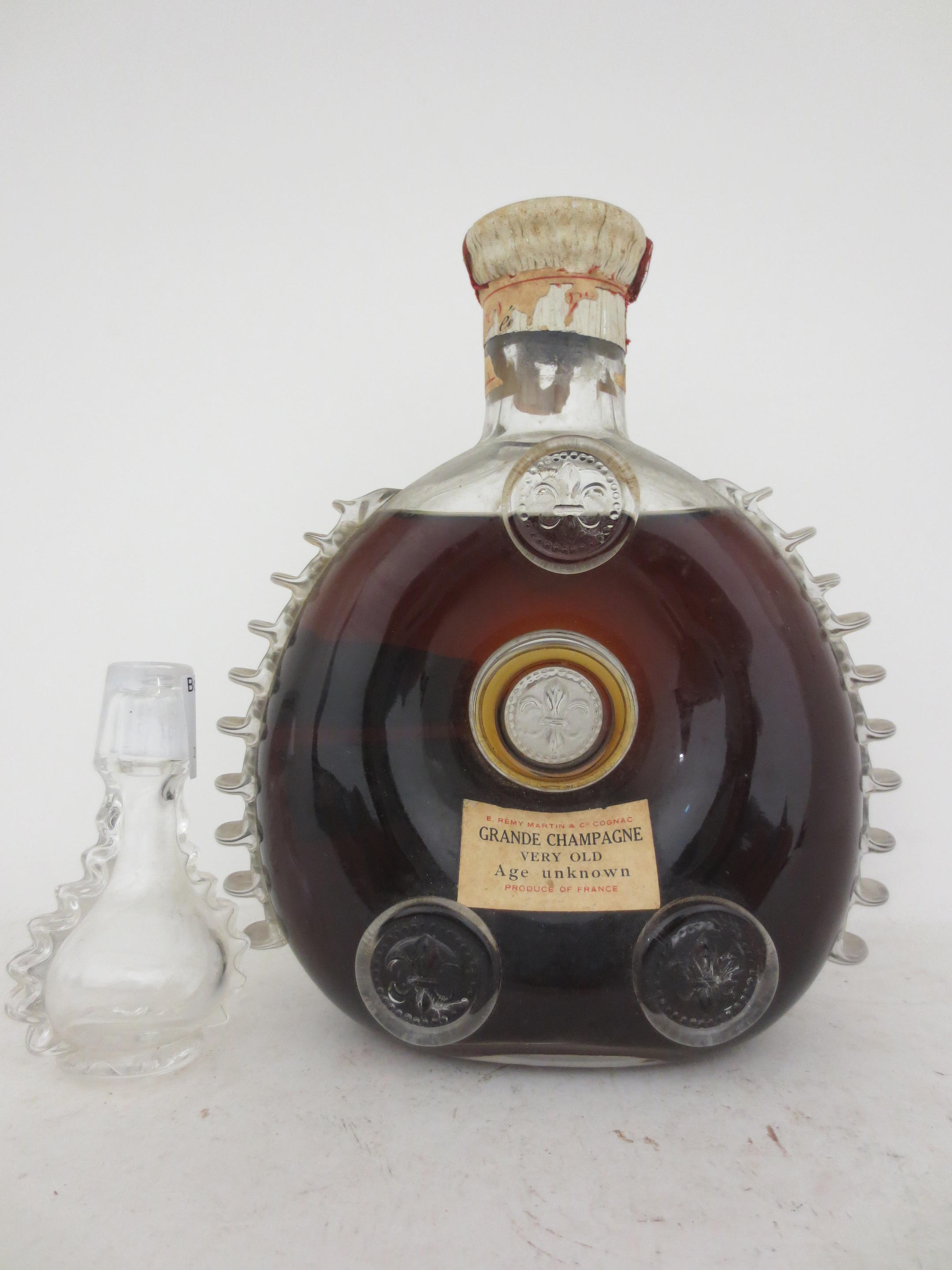 B. 1980s Remy Martin Louis XIII Baccarat Crystal Bottle With 