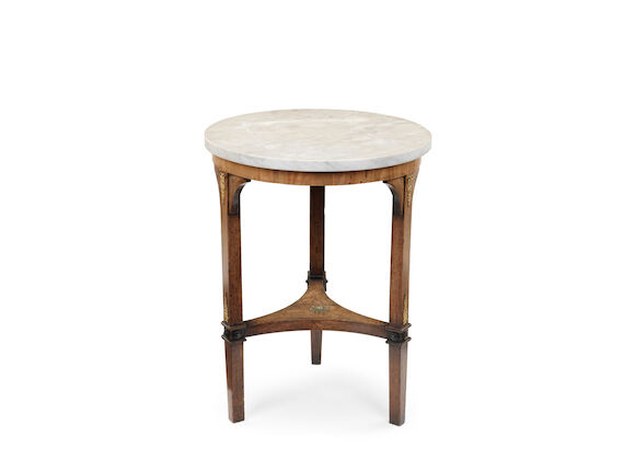 Bonhams : A French early 20th century gilt metal mounted gueridon