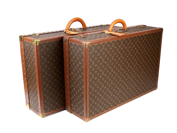 At Auction: Louis Vuitton - Alzer monogram suitcase, numbered