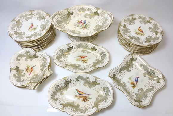 Bonhams : A Rockingham dessert service Circa 1830