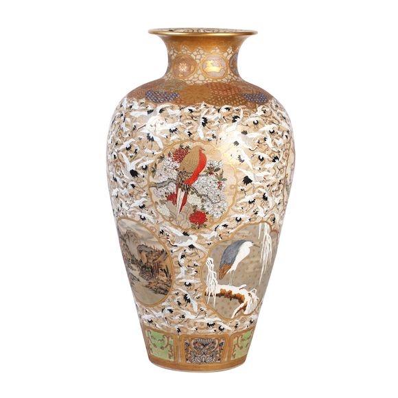 Bonhams A very large Satsuma floor vase Early 20th century