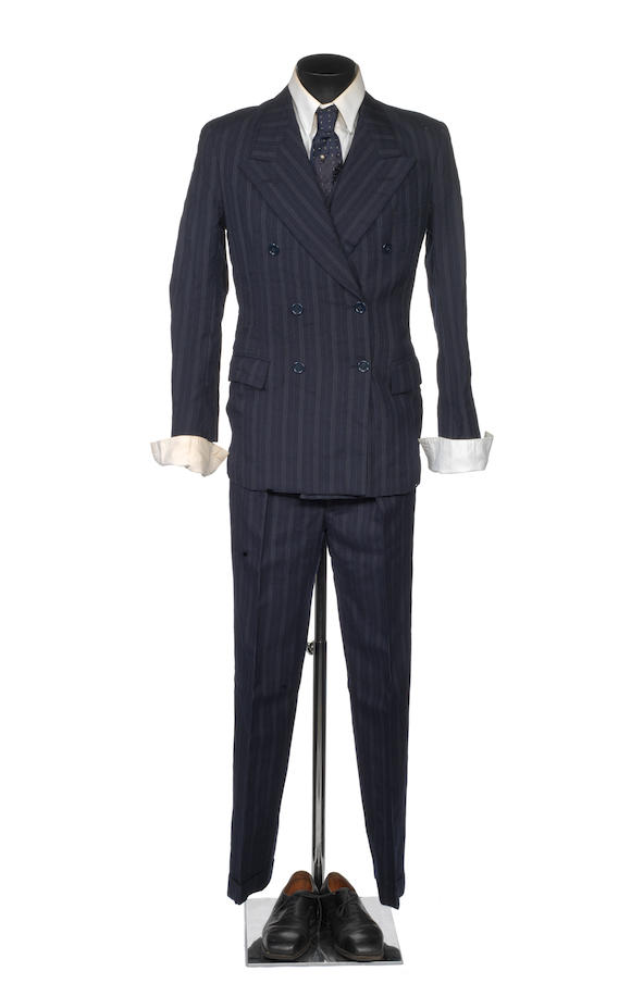 Bonhams : Mick Jagger A navy blue pin-striped three piece suit made for ...