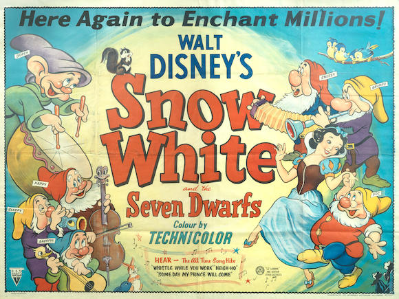 Bonhams : Snow White and the Seven Dwarfs, R.K.O./Disney, 1942,