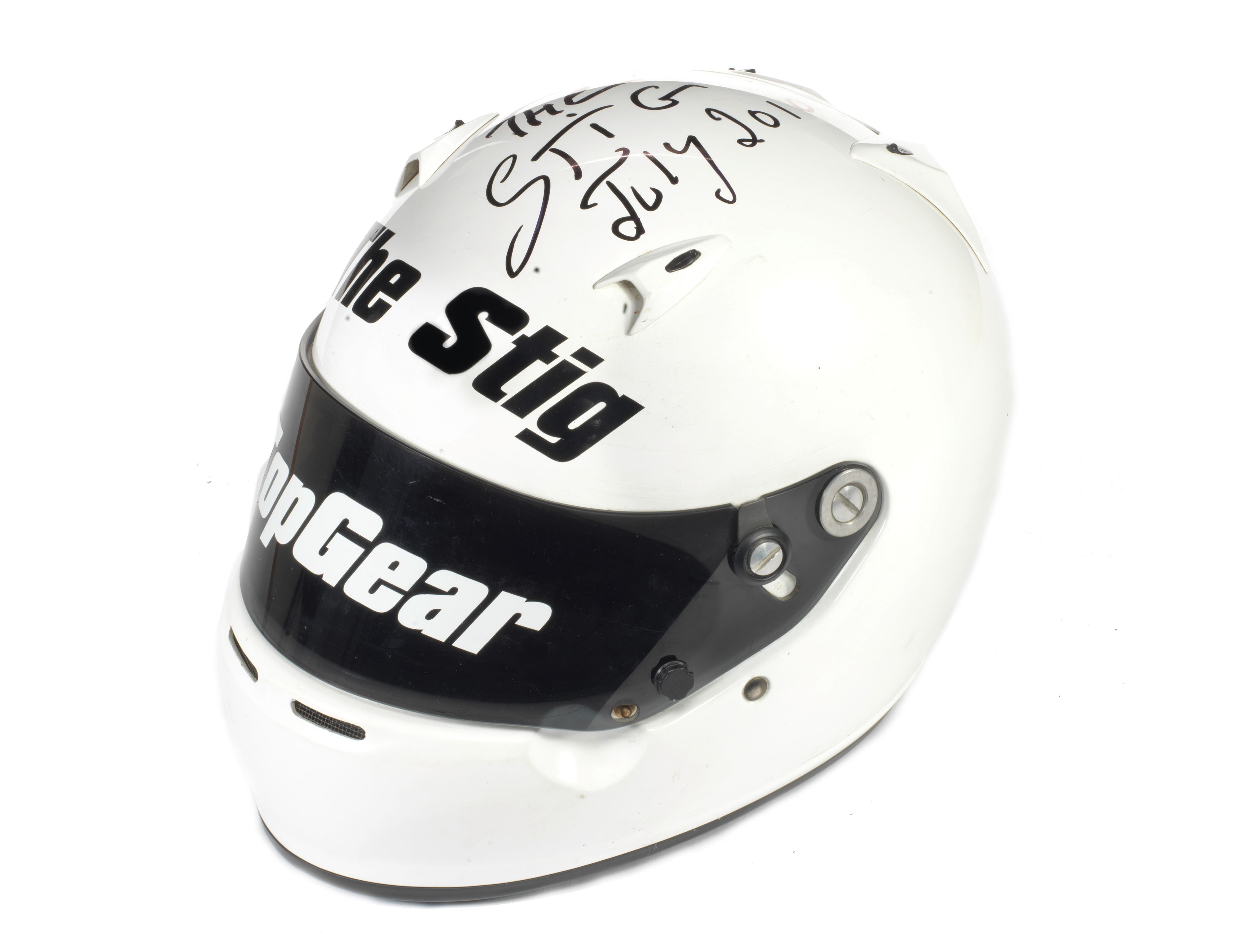 Bonhams Cars A 'Top Gear' helmet signed by The Stig,