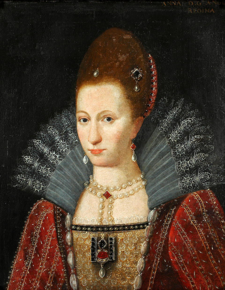 Bonhams : English School, 17th Century Portrait of a lady, said to be ...