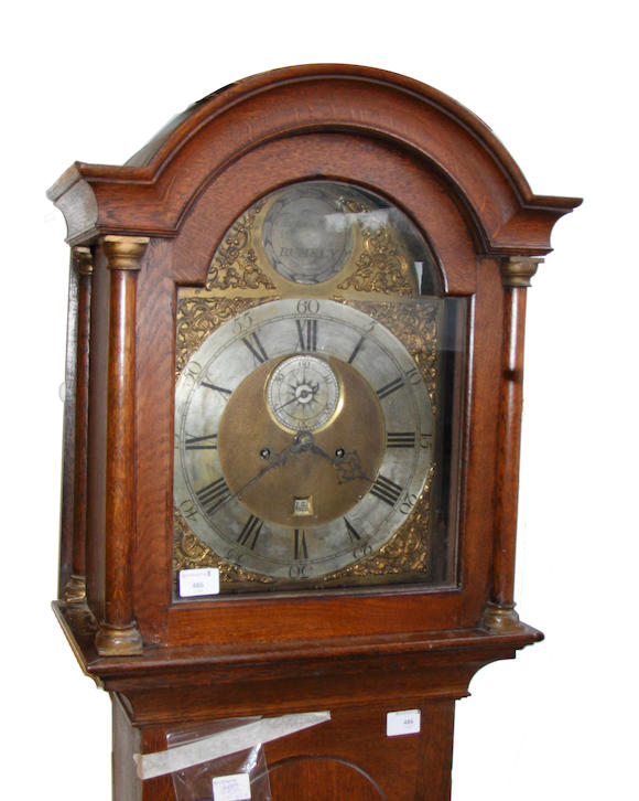 Bonhams A George Iii Oak Longcase Clock With Arched Moulded Hood And