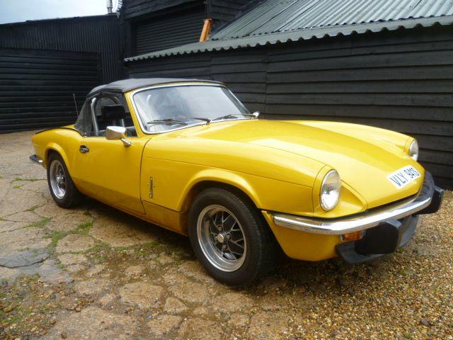 1970 triumph spitfire yellow