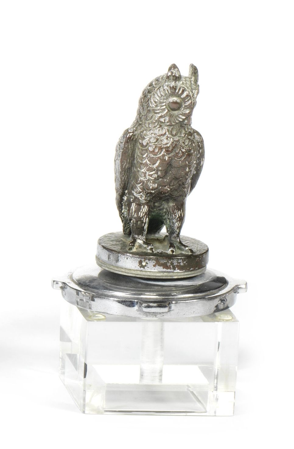 Bonhams Cars : A 'Wise Old Owl' car mascot, British, 1930s,