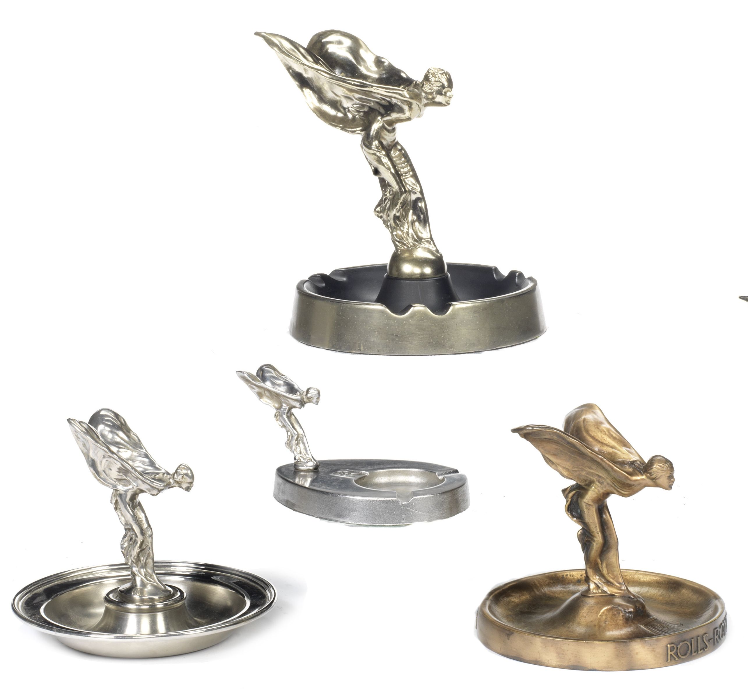 Bonhams Cars Four RollsRoyce ashtrays mounted with 'Spirit of