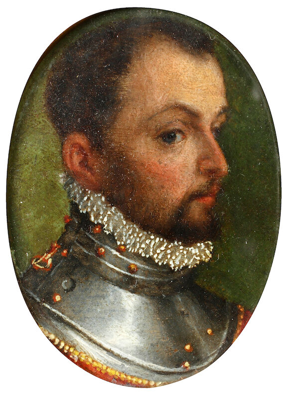 Spanish 1500s Ruff Bonhams : Spanish School, circa 1600 A portrait miniature of a Nobleman ...