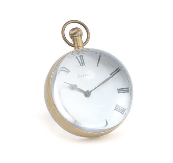 Bonhams A 20th century brass mounted magnifying glass 'Ball' desk