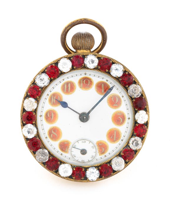 Bonhams A French brassmounted and pasteset magnifying glass 'Ball