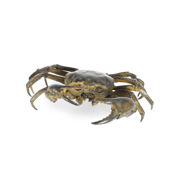 Bonhams A bronze lifecast of a crab probably 19th century