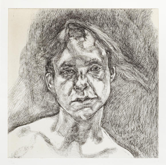 Bonhams : Lucian Freud (British, 1922-2011) Head of a Naked Girl ...