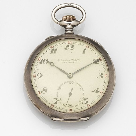 Bonhams International Watch Company. A silver keyless wind open face