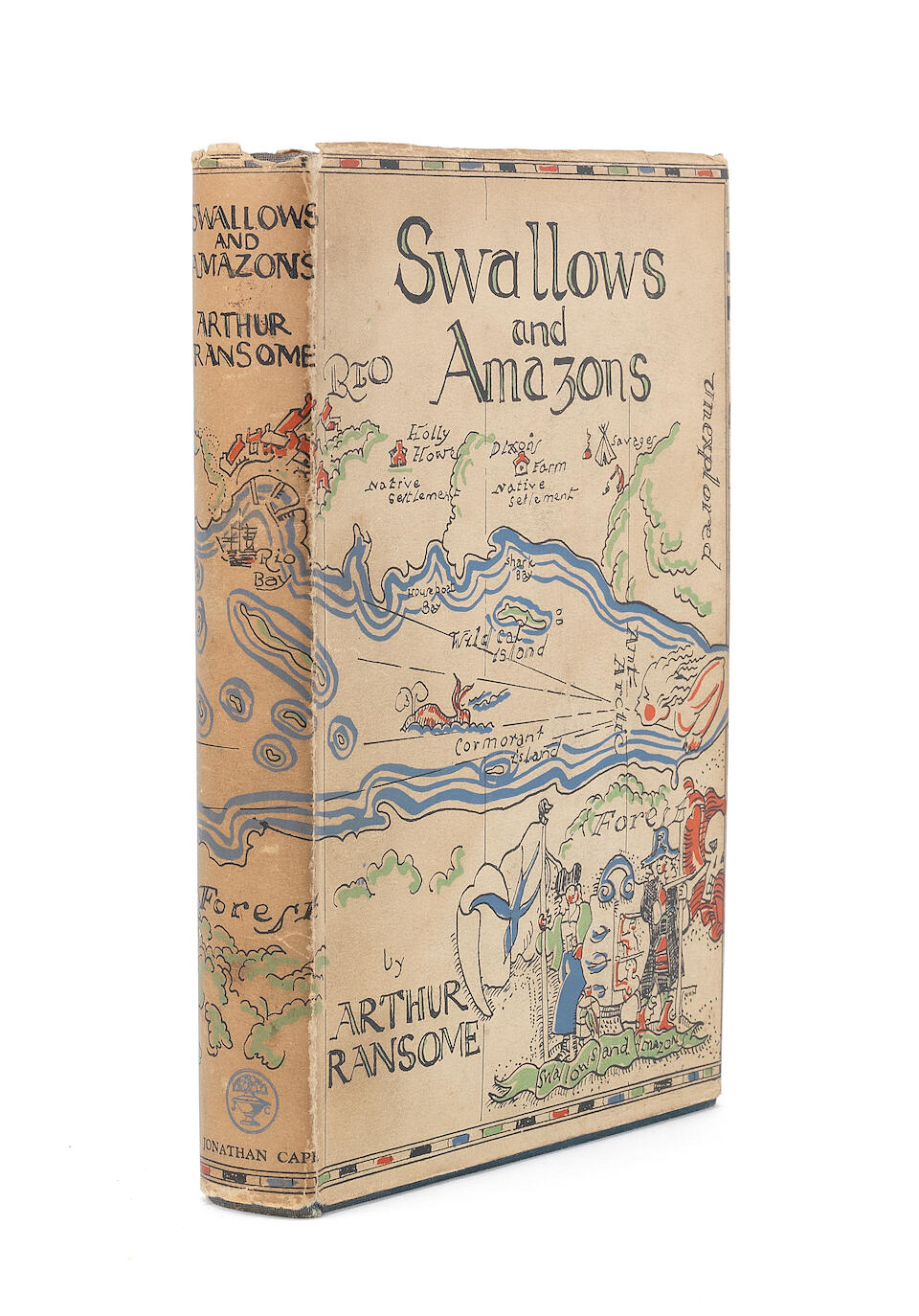 Bonhams Ransome Arthur Swallows Amazons First Edition Signed By The Author With A Drawing On The Half Title Jonathan Cape 1930
