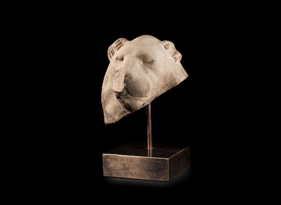 Bonhams An Egyptian Limestone Head Of Sekhmet bonhams-an-egyptian-limestone-head-of-sekhmet