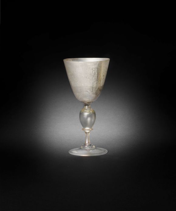 Bonhams An exceptional early silvered goblet or chalice, 17th century
