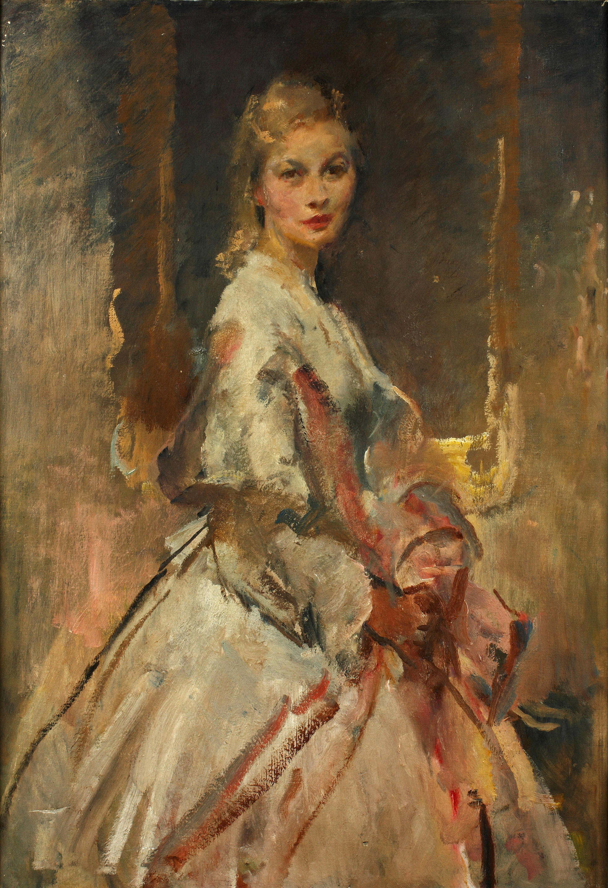 Bonhams : Walter Ernest Webster (British, 1878-1959) The Gown (Portrait ...