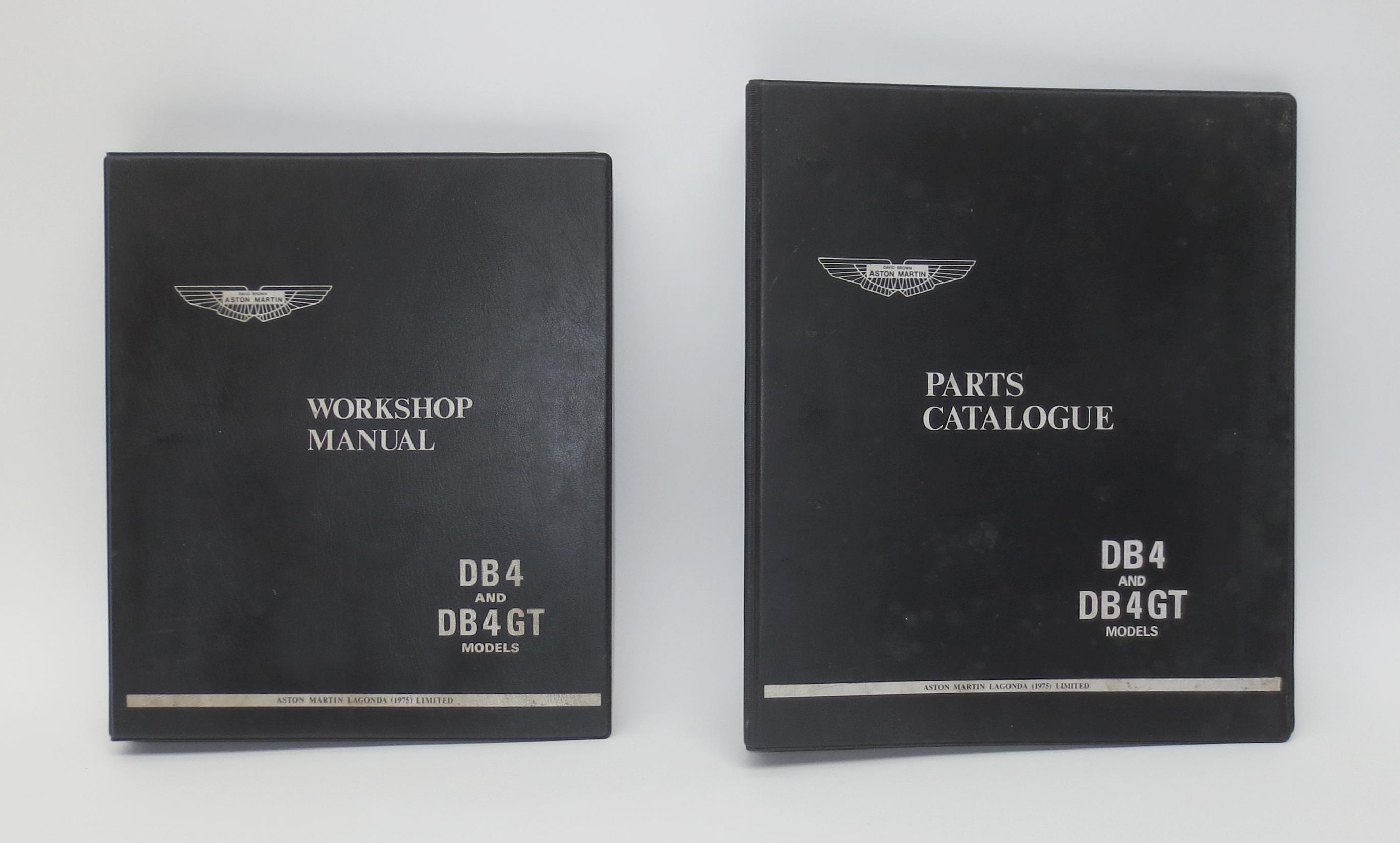 Bonhams Cars : Aston Martin DB4 & DB4GT Workshop Manual and Parts ...