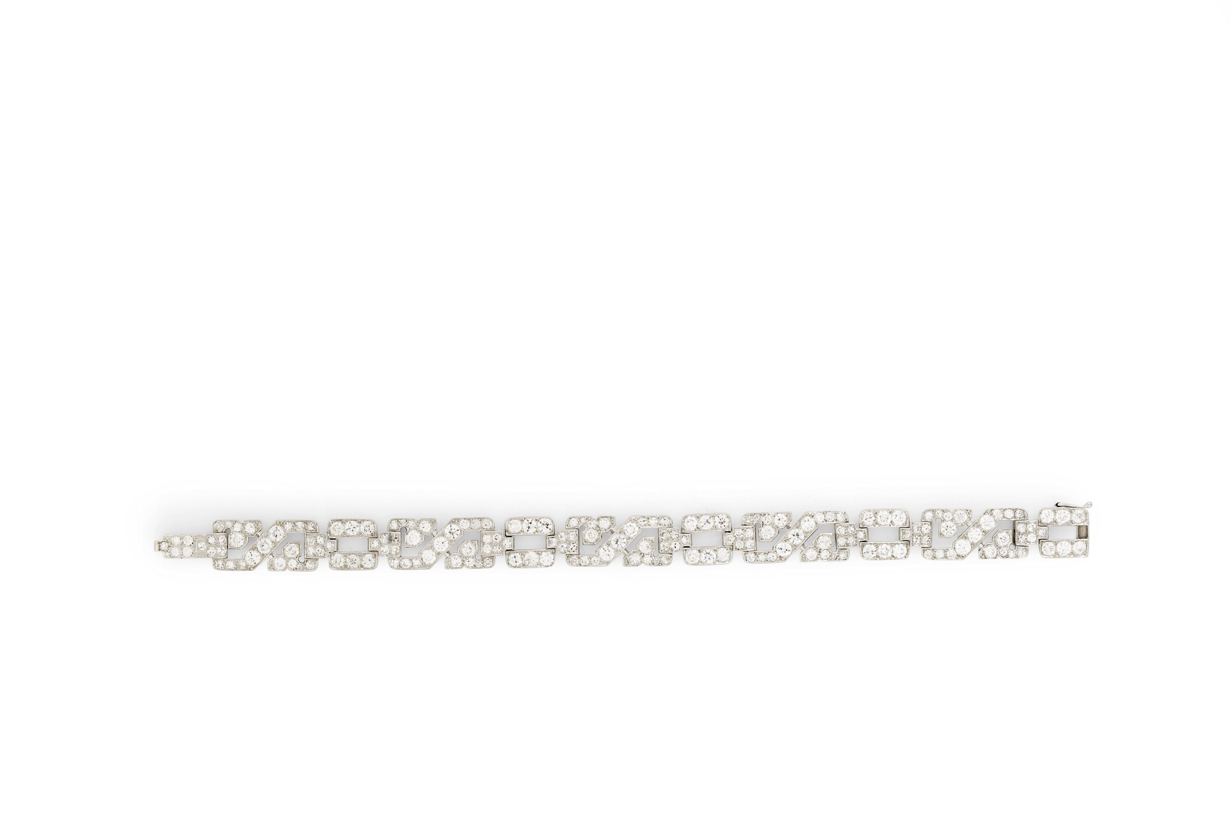 A diamond bracelet,