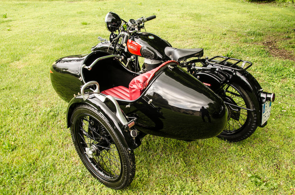 Bonhams : 1938 Benelli 500 VLC & Velorex Sidecar Frame no. 15638 Engine ...