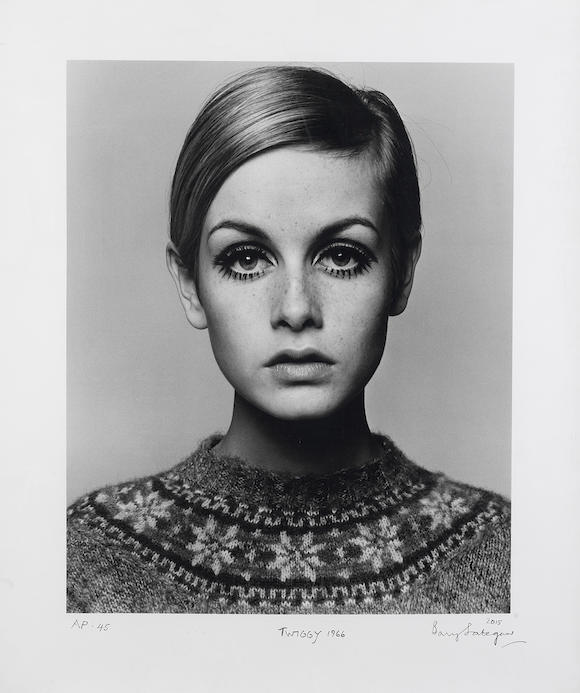 Bonhams : Twiggy Barry Lategan (British, b. 1935) gelatin silver print ...