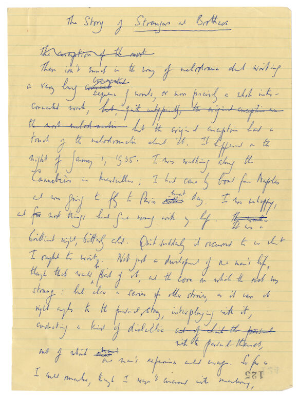 Bonhams : SNOW (C.P.) Autograph manuscript of his essay 'The Story of ...