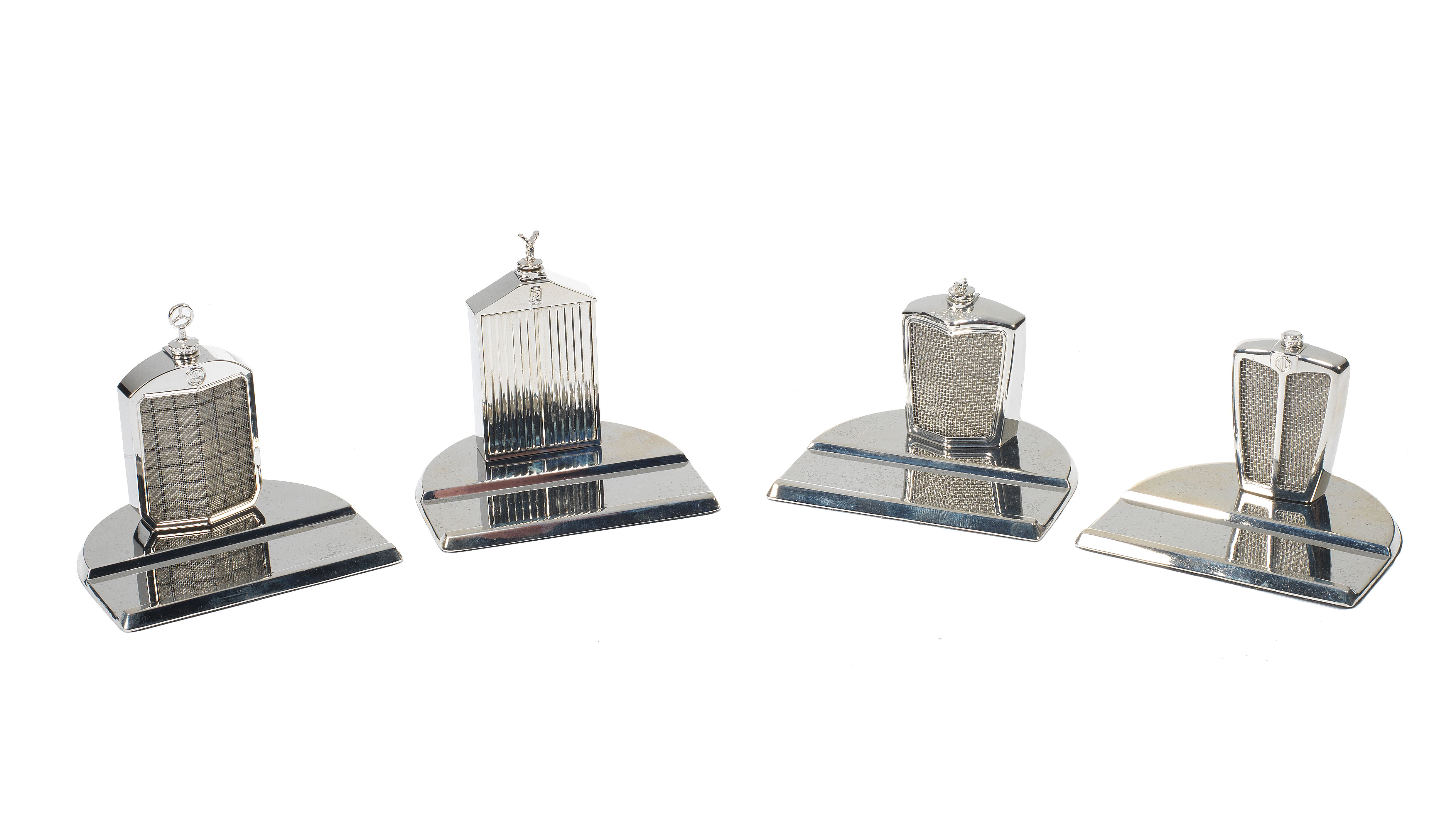Bonhams Cars : Four miniature radiator deskpieces by Classic Stable Ltd ...